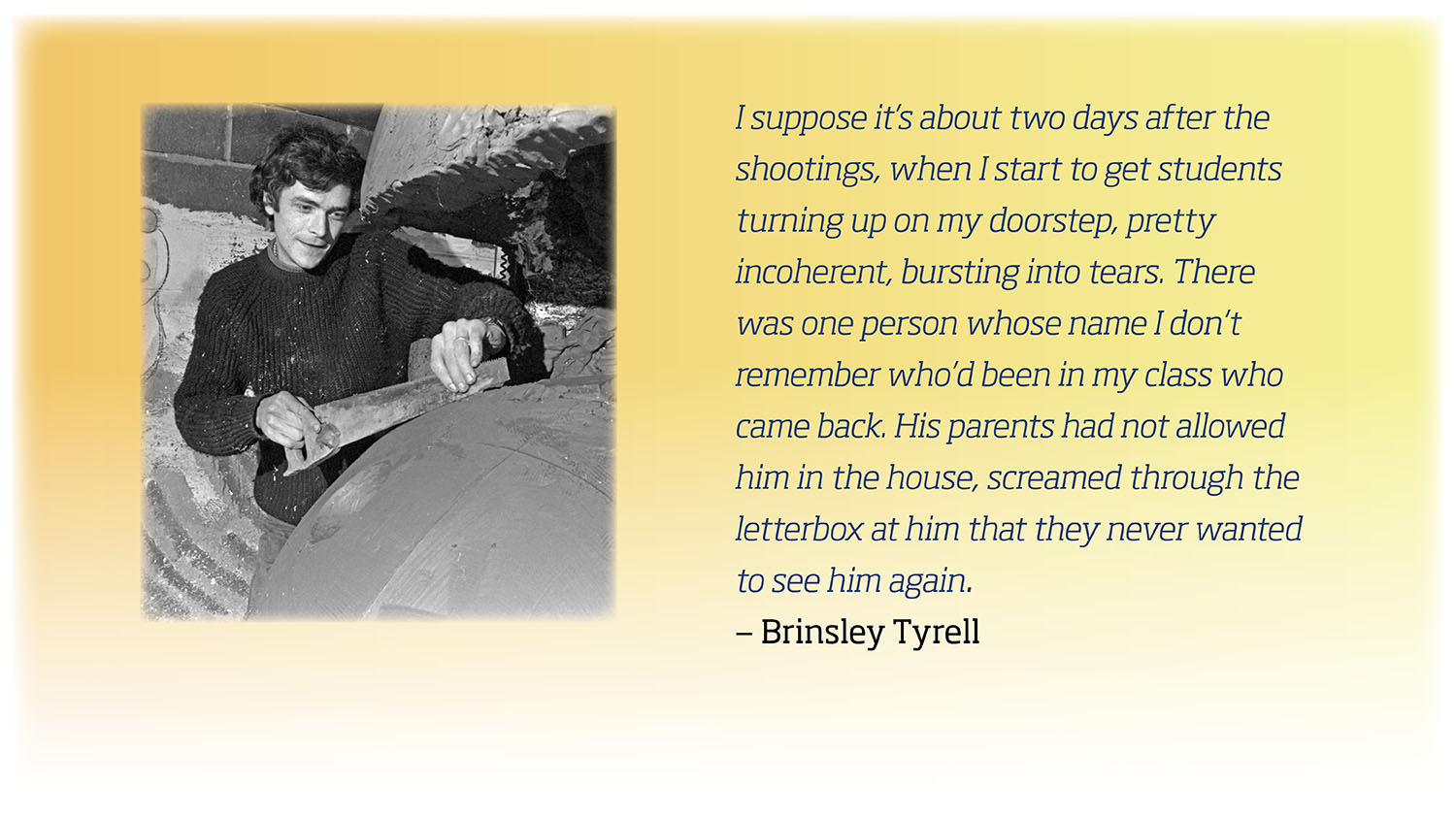 Brinsley Tyrell Oral History