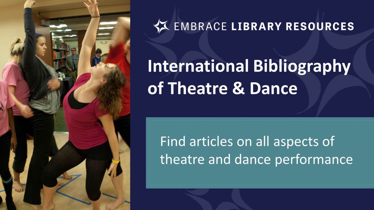 Search for journal articles about theatre and dance