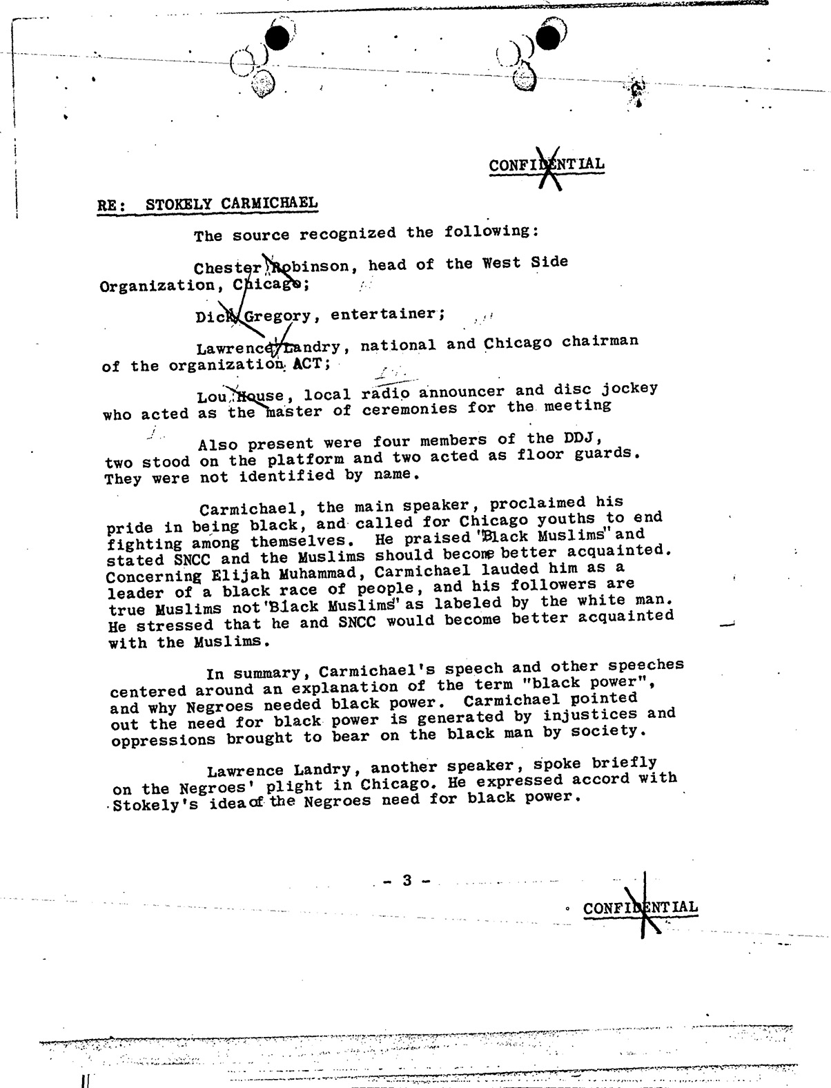 another page from FBI file on Carmichael
