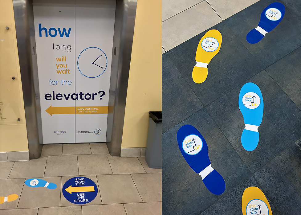 Step Your Way Up To A Healthier Lifestyle Stair Campaign Kent State University Libraries