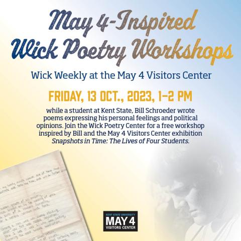 May 4 Wick Poetry Weekly