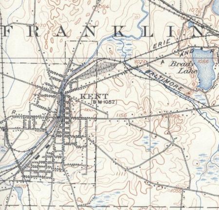Kent USGS Topographic Map 1906