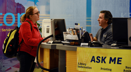 Student and Librarian at Ask Me Desk