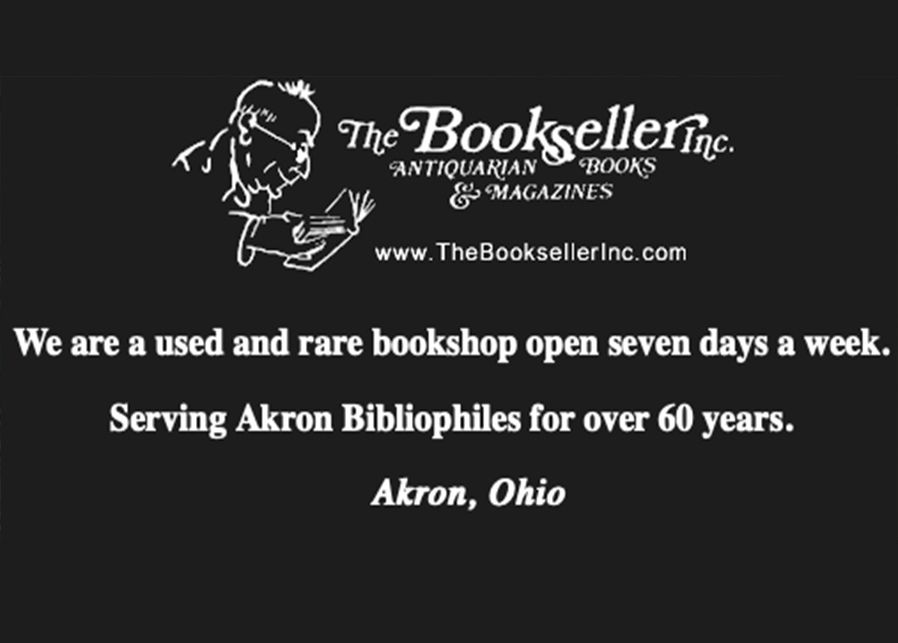 Business sign for The Bookseller